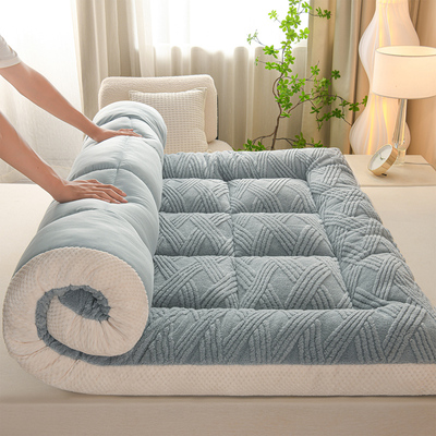 加厚羊羔绒床床垫垫被学生宿舍单人褥垫保暖垫子冬季褥子家用