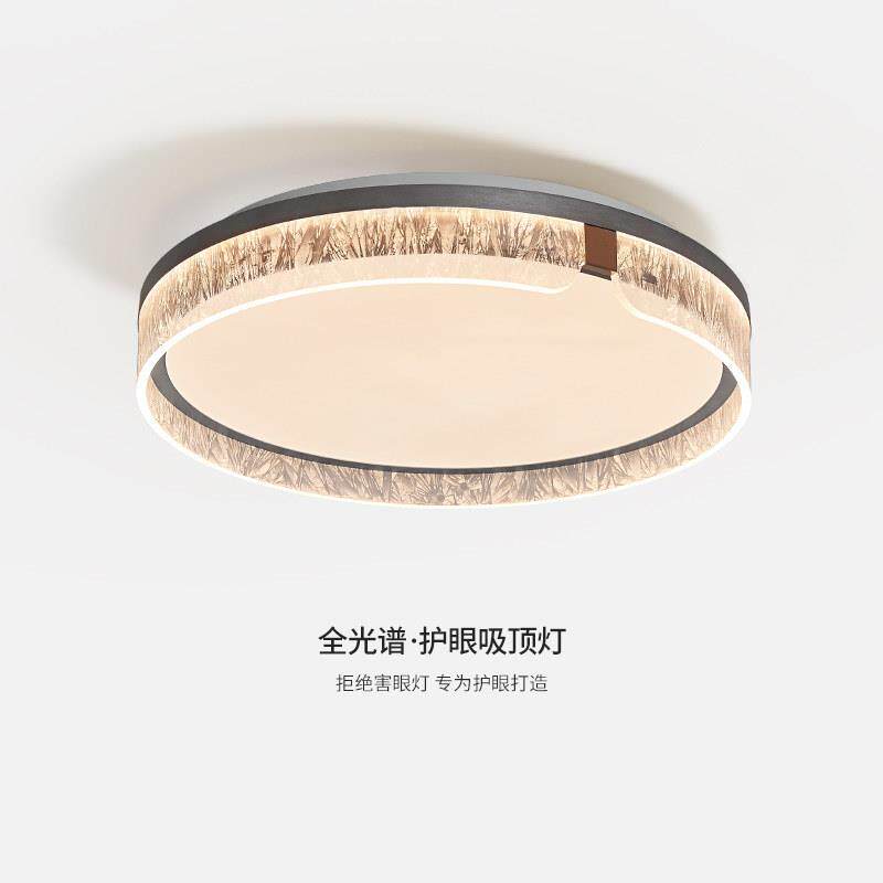 卧室吸顶灯2026新款现代极简高级感护眼意式轻奢主卧房间客厅灯具