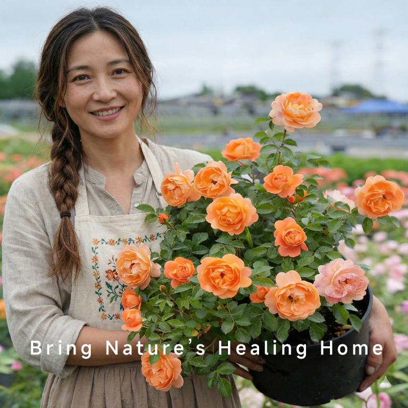 果汁阳台月季耐寒灌木大花盆栽