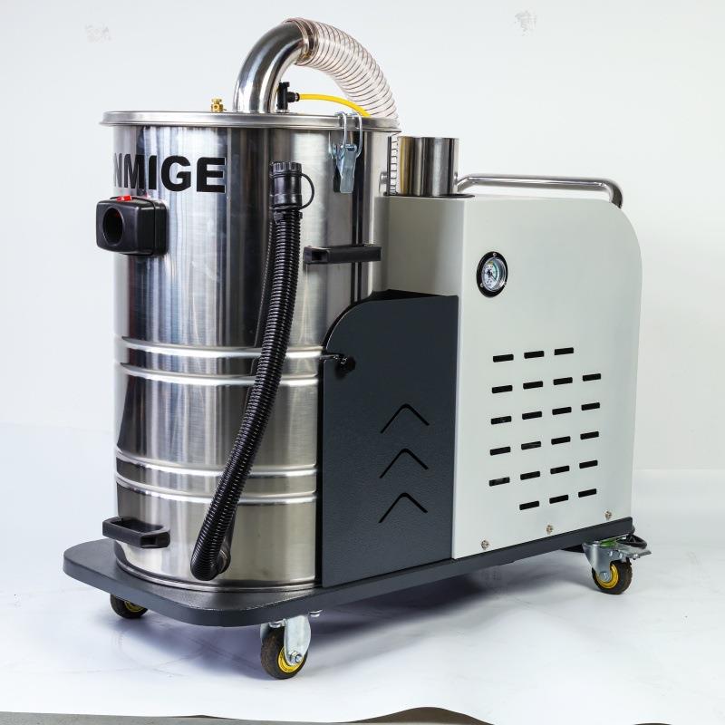 手推式大容量工业吸尘器厂家多功能磨床吸风口牙刷磨毛吸尘机4KW