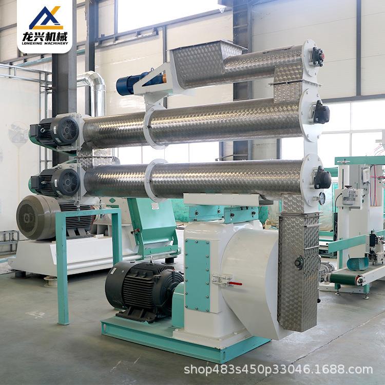 牛饲料牧草制粒设备颗粒成型好大型养殖场适用猪牛羊鸡鸭鹅虾