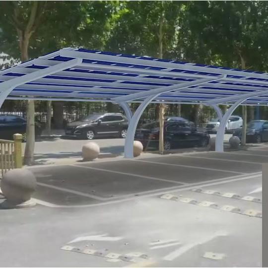 光伏停车棚膜结构拉杆停车棚汽车充电桩车棚光伏停车棚充电桩
