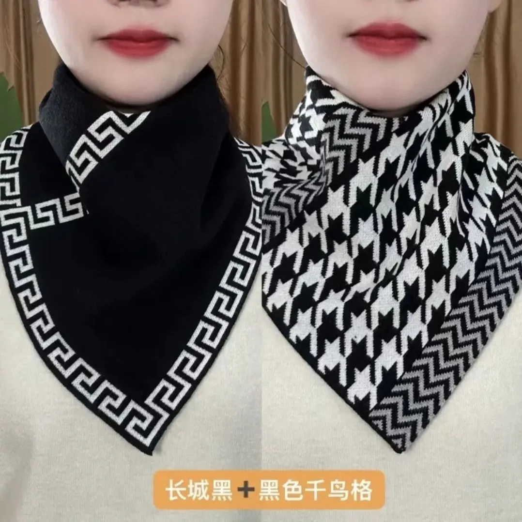【立减20！】新款围脖2025秋冬季护颈防寒百搭脖套保暖三角围巾D