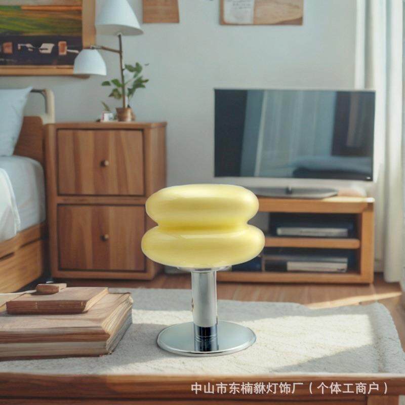 跨境家装现代简约创意汉堡充电小夜灯餐厅台灯床头氛围灯跨境直销