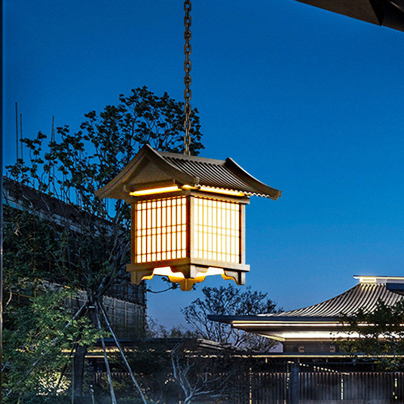 仿古庭院灯室外屋檐灯复古房檐灯凉亭走廊防水景观灯中式户外吊灯