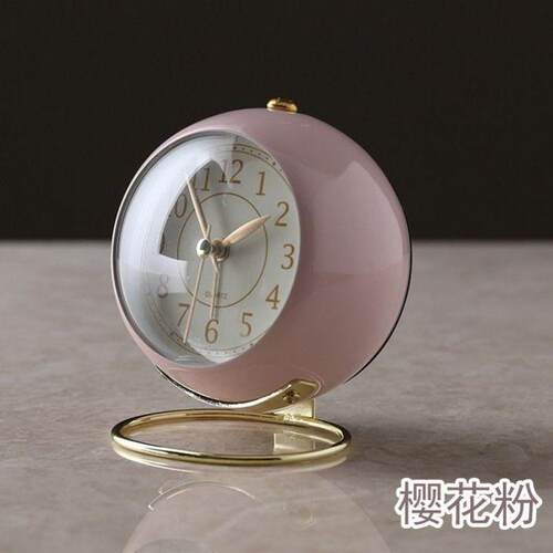 创意闹钟个性悬浮金属可爱小闹钟学生静音懒人夜灯定时起床床头钟