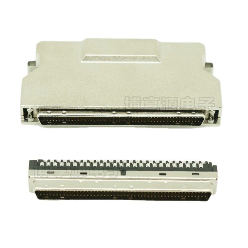 SCSI-100P公头卡扣式焊线连接器