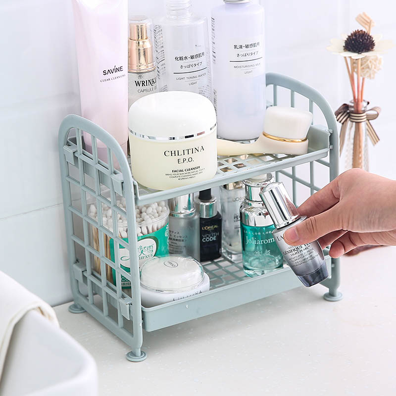 双层塑料收纳架厨房桌面储物