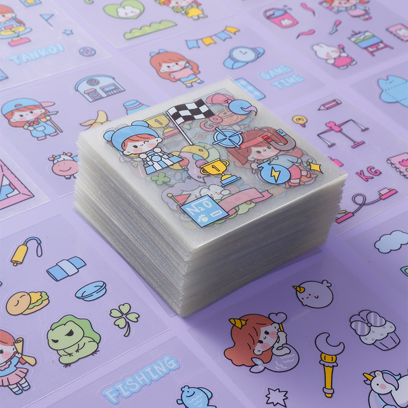 手账贴纸女孩儿童粘贴贴画