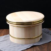 餐厅桶盆饭拌饭桶日式 寿司保温桶豪华木储带盖拌饭大容量寿司木桶