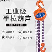 威达 葫芦手动手拉葫芦t10圆形链1吨起重倒小型吨2吨3吨吊机吊机5