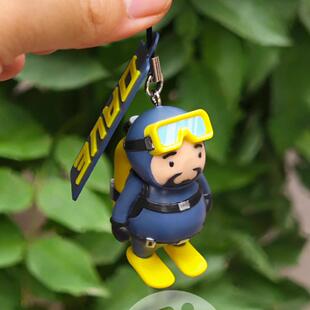潜水员戴夫手机链可爱挂件钥匙链潜水员戴夫周边手办谷子【现货】