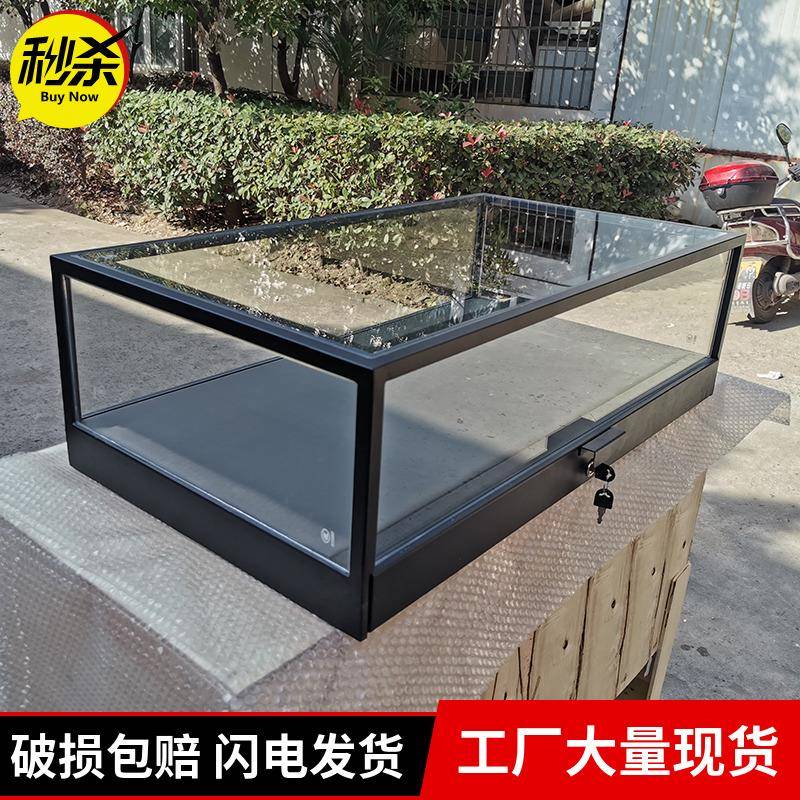 工厂定制小型桌面超白玻璃柜珠宝饰品玻璃防尘罩精品首饰展示柜台