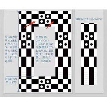 超级3D360无缝全景行车记录仪调试标定布超级3D调试布标定布定制