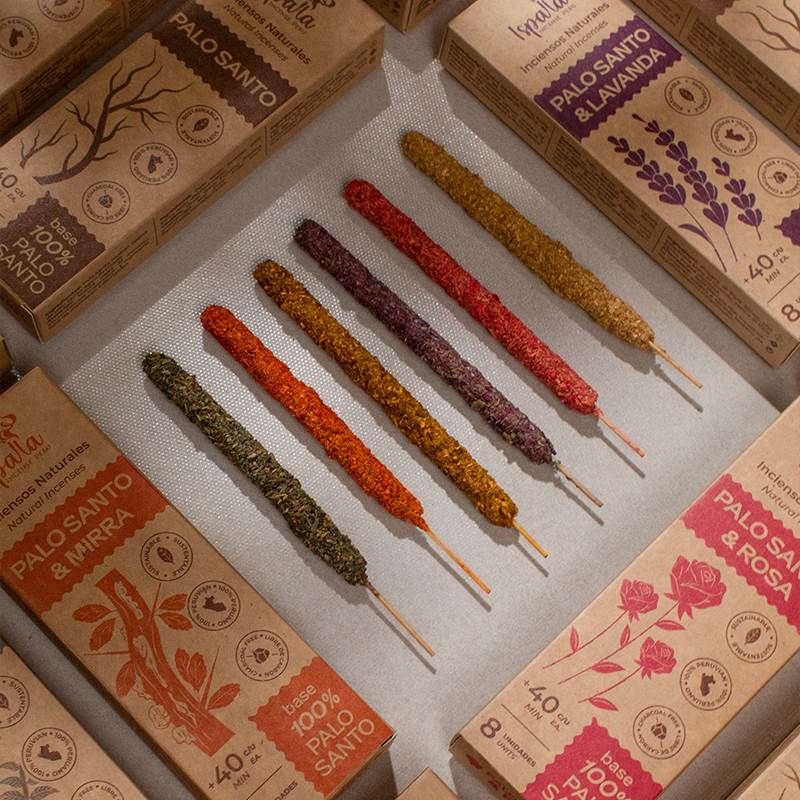 ISPALLA秘鲁圣木手作熏香安神瑜伽线香自然清香香棒宠物家居香氛