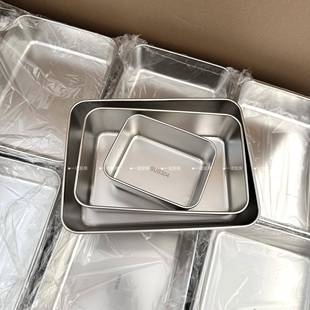 一诺厨房可叠放不锈钢备盘子火锅盘子托盘料理盘子保鲜盒分格餐具
