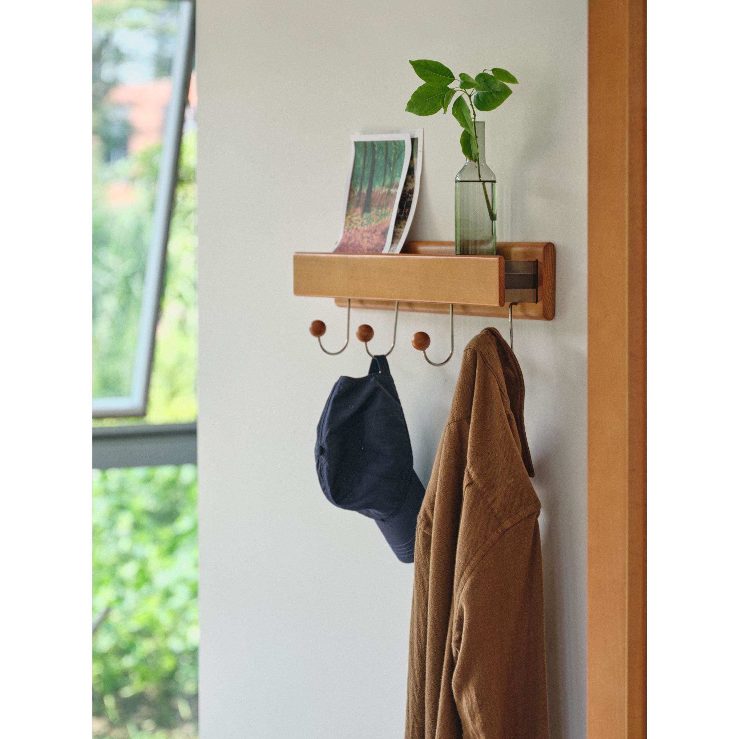 Minimore |栗色衣架|北欧覆古实木客厅入口卧室货架存储衣架