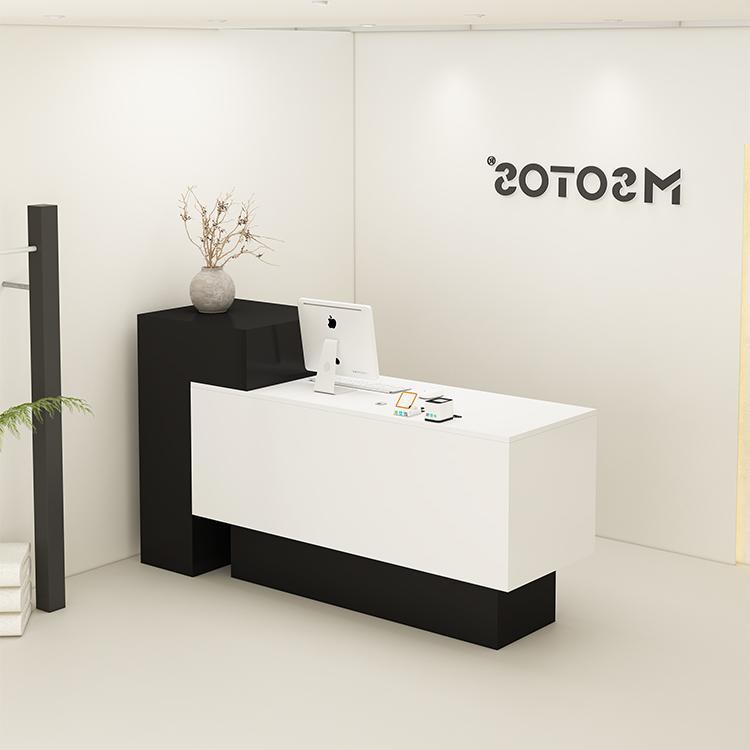 美容院收银柜台现代简约女装店铺小型吧台桌美甲美发前台接待柜台