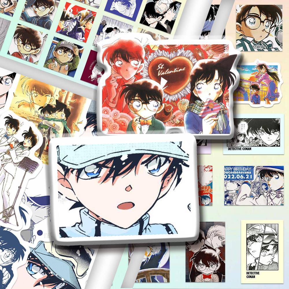 180张原画风名侦探柯南贴纸二次元人物创意个性贴画DIY手账本防水