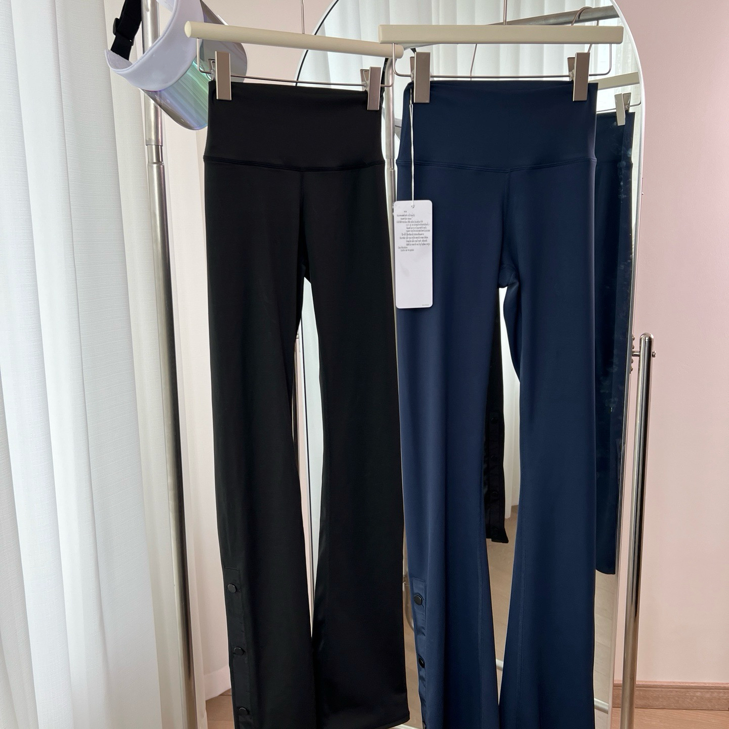 北美A家纽扣喇叭裤国际版运动健身瑜伽休闲外穿普拉提裸感收腹女