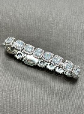 逆爱池骋吴所畏同款方糖锆石方形手链慕Ter