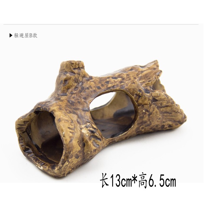 陶瓷躲避屋水族箱鱼缸造景陶罐躲避洞穴虾屋造景石山装饰