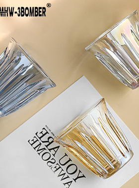 轰炸机玻璃杯复古Dity咖啡杯单品澳白杯拿铁杯彩色92