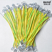 接地线黄绿色软铜线桥架跨接线铜编织带光伏平方房设备