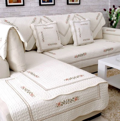 全棉沙发垫四季通用防滑布艺全棉简约现代冬季沙发套罩盖布巾坐垫