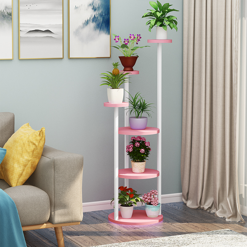 花架子室内家用花架阳台铁艺客厅落地式多层花盆花架绿萝多肉花架