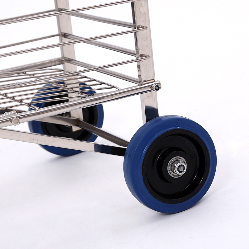 不锈钢四轮行李车便携可折叠手拉车爬楼买菜车载重王小拖车手推车