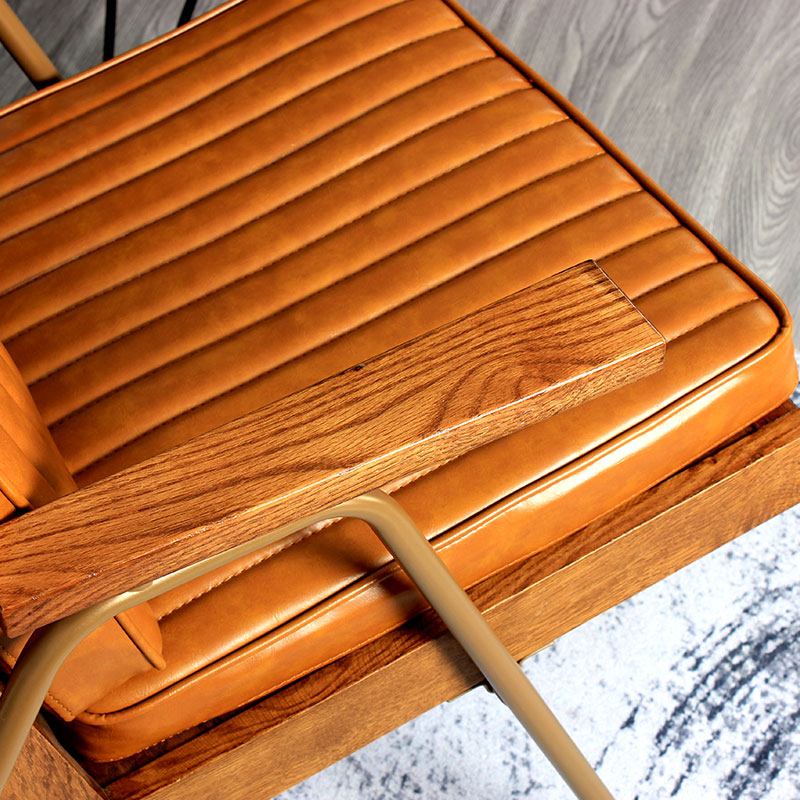 沙发椅复古休闲单人人会客椅子皮质网咖茶室休闲读书房沙发椅子