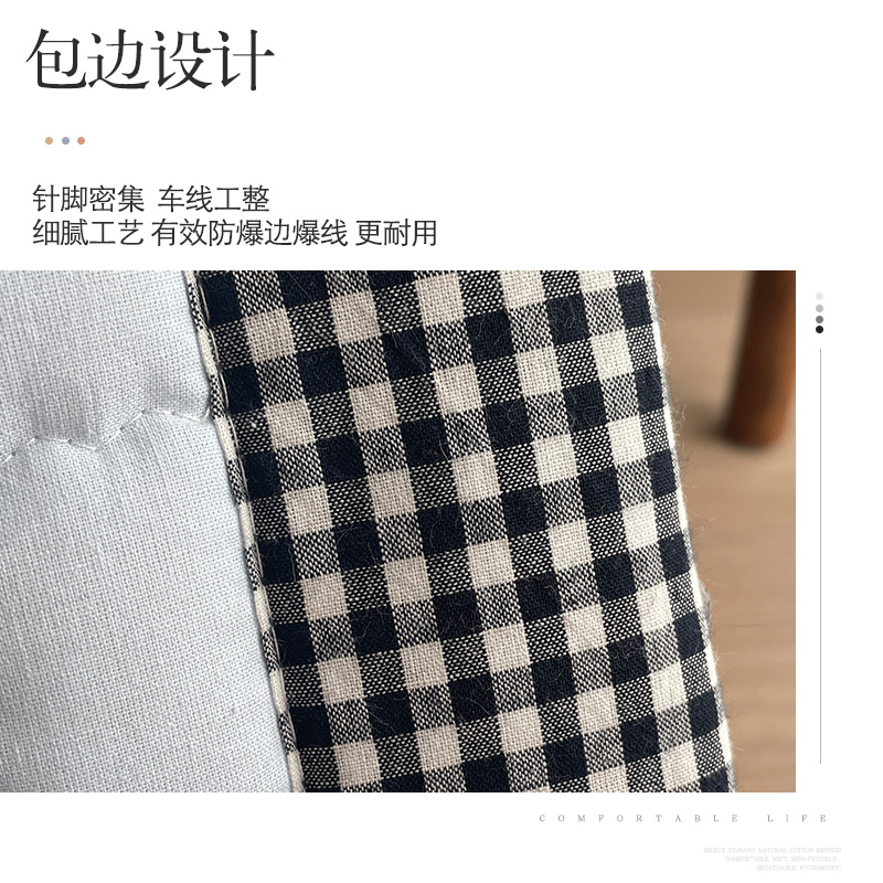 全棉躺椅垫防滑加厚办公室午睡坐垫靠背一体摇椅折叠椅座垫子四季