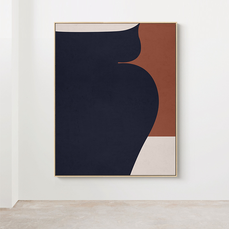 美森映象现代客厅沙发背景墙挂画抽象色块装饰画餐厅玄关壁画