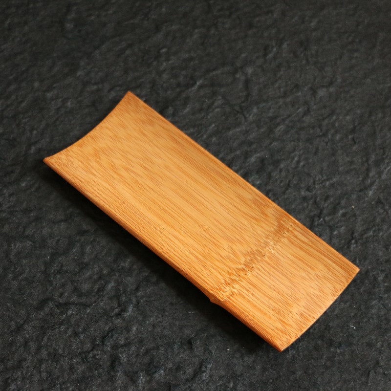 广西拆房老竹老煤竹纯手工精工打磨茶道赏茶荷茶具竹迹茶具老竹