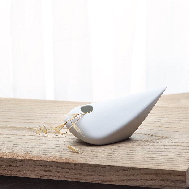 问鸟小花插三件 创意白色陶瓷花瓶家居摆件 客厅 小清新 插花