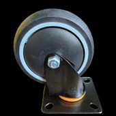 平板车静音轮橡胶轮静音轮定向轮车轮万向轮平板手推车脚轮