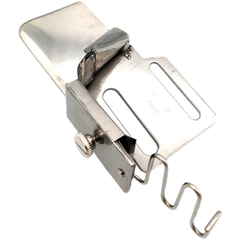 15平车橡筋拉筒松紧带散口对折卷边器缝纫机织带袖口滚边包边筒