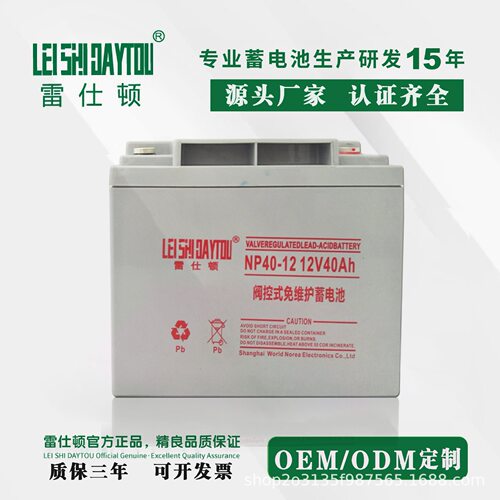 雷仕顿12V40AH铅酸蓄电池