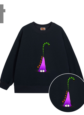 i.t ccaabb【情侣同款】时尚流行宽松圆领套头百搭卫衣上衣K