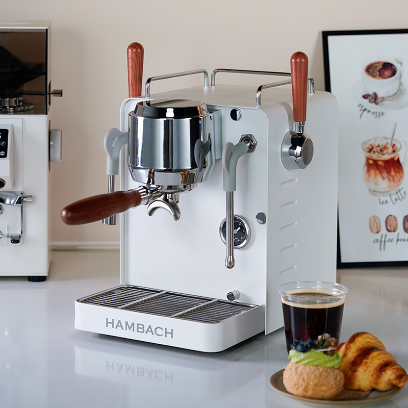 Hambach汉巴赫百灵鸟7106半自动意式咖啡机家用用办公室小型浓缩