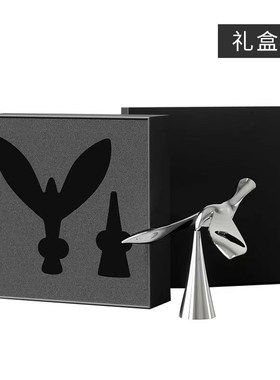 飞鸟瓶器平衡不倒翁锌合金啤酒瓶器样板间茶几托盘装饰品