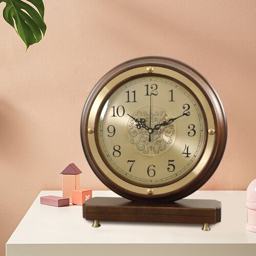 摆钟石英客厅台式座钟复古时尚钟表坐钟摆放台钟时钟
