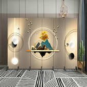 欧式 屏风客厅卧室房间遮挡办公室玄关背景墙