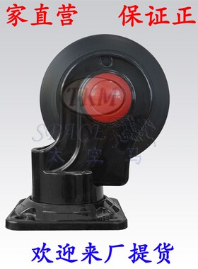 5寸1超静音手推车脚轮尼龙支架万向轮橡胶导轮转动轮PL00轱辘