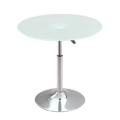 洽谈桌钢化玻璃升降旋转办公小圆桌伸缩咖啡餐桌客厅桌椅