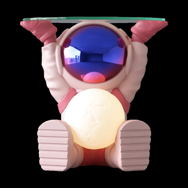 宇航员落地摆件客厅电视柜托盘沙发旁茶几床头灯搬家乔迁新居礼品