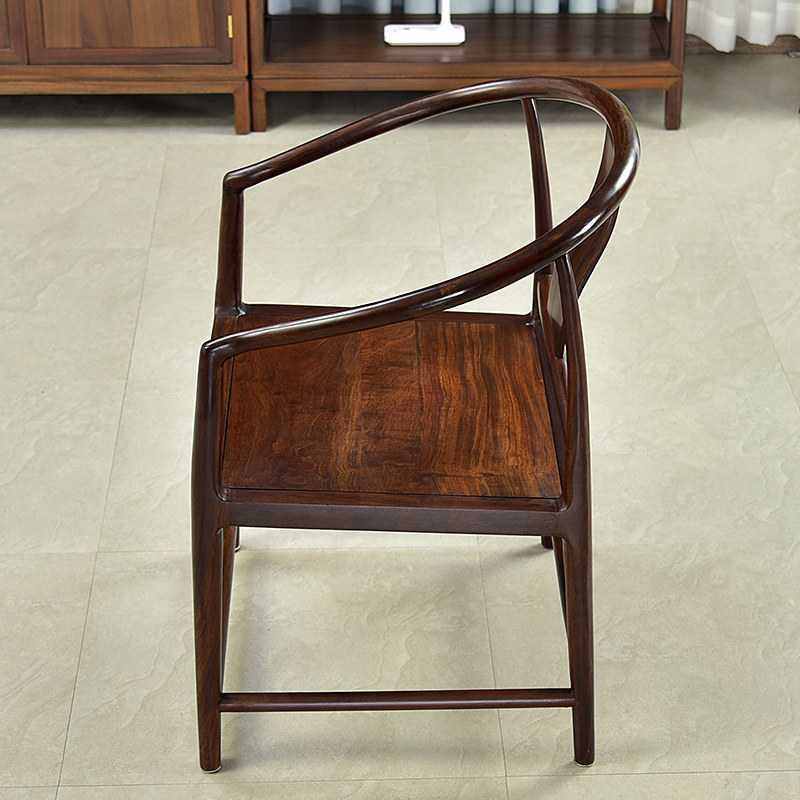 新卯榫全实木圈椅人靠椅沙发茶几木家用黑紫檀酸枝单人,住宅家具,圈椅,淘宝优惠券,粉丝福利购,淘宝优惠卷