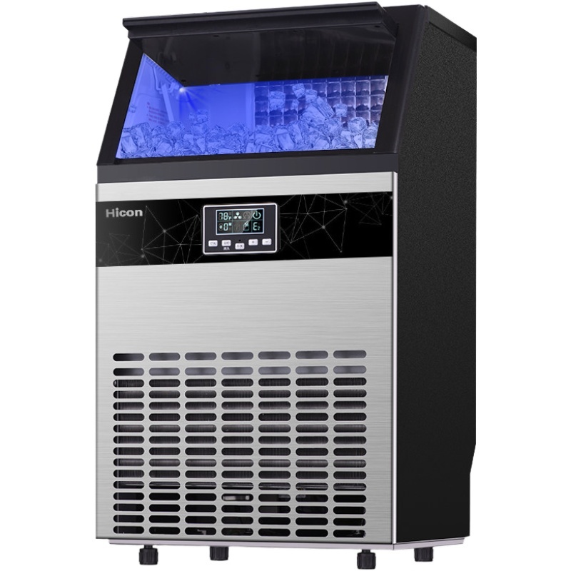 惠康制冰机商用奶茶店8//100kg大小型全自动进水方冰块制作机