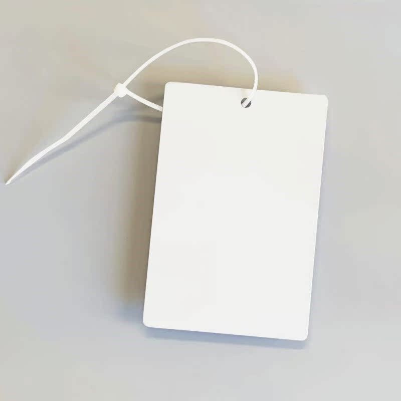 空白标识牌塑料卡片防水吊卡记号挂牌标签室外吊牌含扎带手写加厚